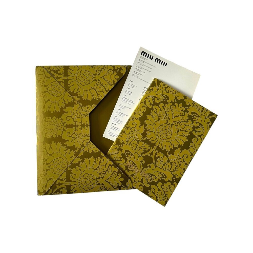 Miu Miu 2006 Wish List Catalog w/ Price List + Envelope – Rare Archival